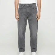 شلوار pull&bear طوسی روشن مدل مام فیت کد 24
