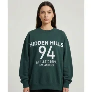 دورس زنانه bershka سبز نوشته قواره آزاد کد 51
