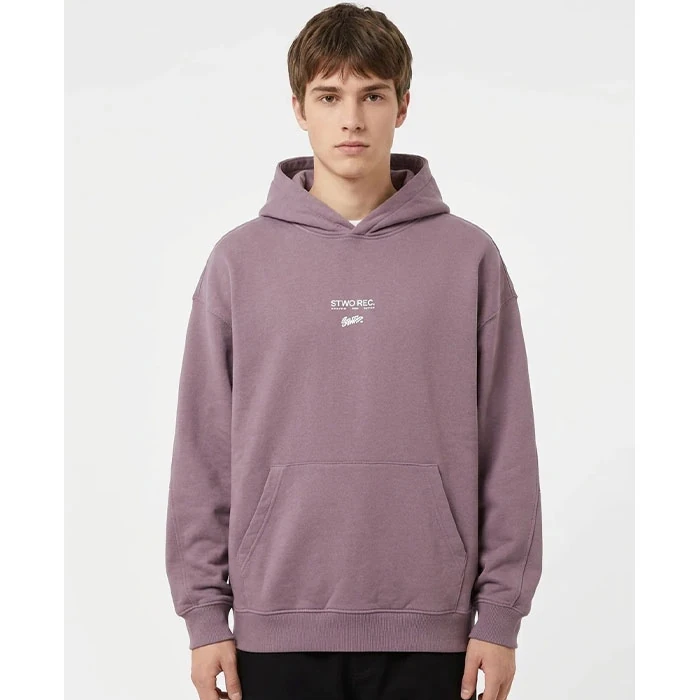 هودی داخل کرکی اورجینال یونیسکس ( زنانه مردانه ) رنگ پیازی سری STWD زیر مجموعه برند pull & bear سفارش اسپانیایی تنخوری و قواره باکسی کد 118