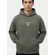 هودی داخل کرکی اورجینال یونیسکس ( زنانه مردانه ) رنگ سبز صدری سری STWD زیر مجموعه برند pull & bear سفارش اسپانیایی تنخوری و قواره باکسی کد 117