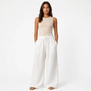 شلوار لنین اورجینال ZARA رنگ سفید زنانه کد 2068