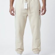 جاگر دمپا گت داخل دو نخ اورجینال مردانه رنگ کرمی برند pull&bear اسپانیایی کد 2077